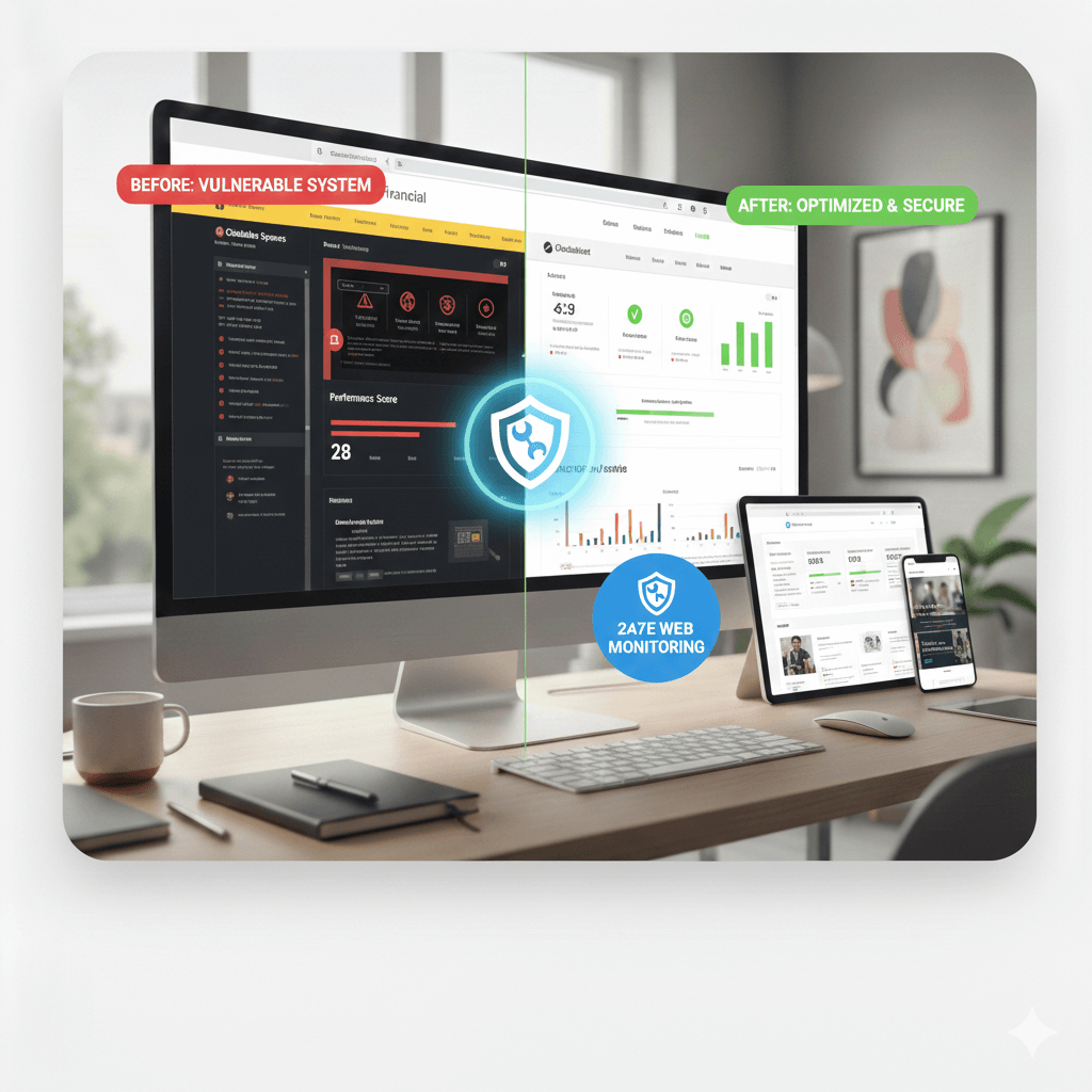 Keep your website updated, secure, and running smoothly so it continues to support your business over time.