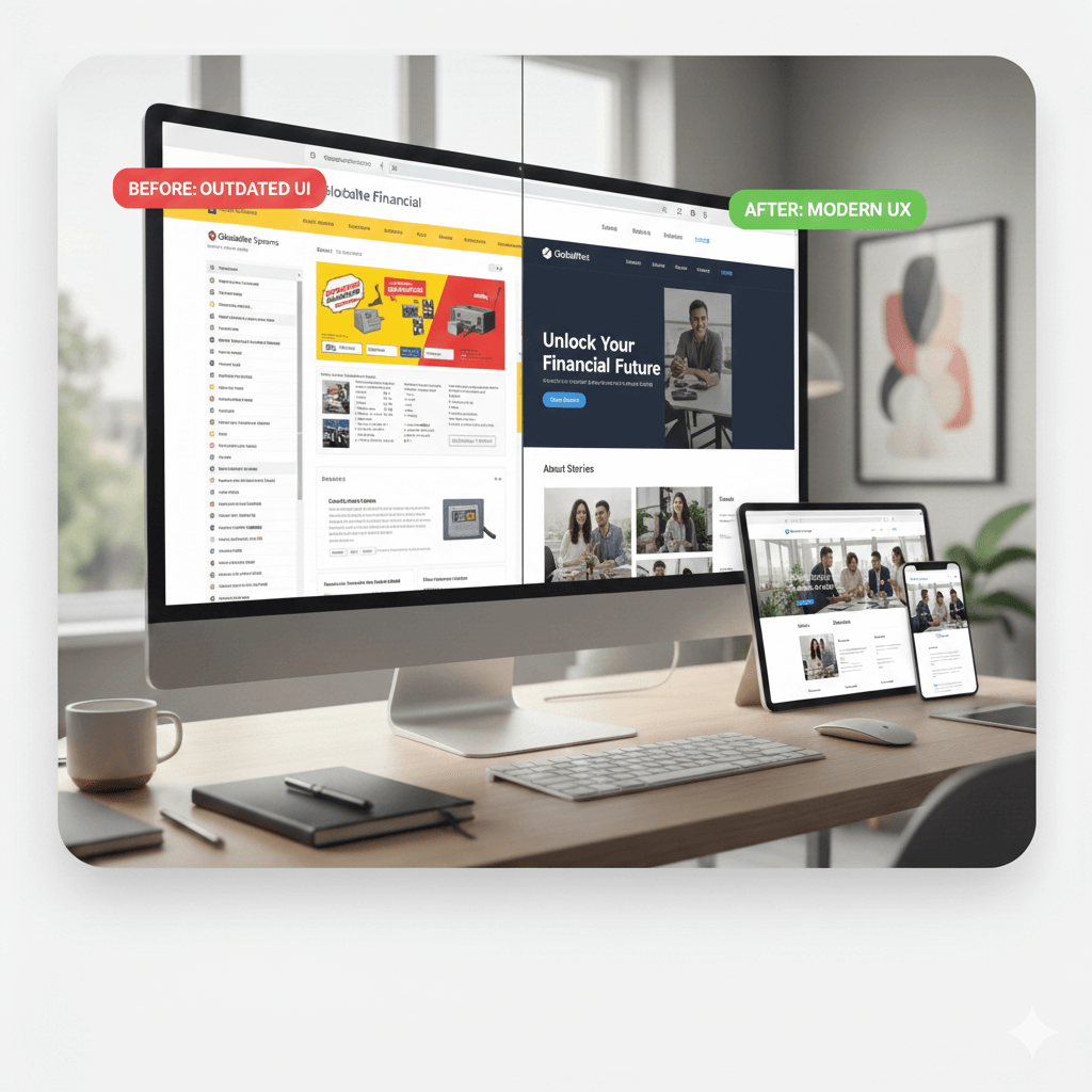 Redesign existing websites to improve clarity, structure, and performance while keeping what already works.