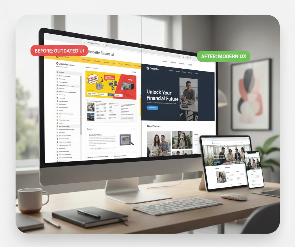 We redesign underperforming websites to improve clarity, structure, and speed without breaking what already works.